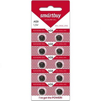Батарейка часовая Smartbuy AG9-10B (10/2000)  (SBBB-AG9-10B)