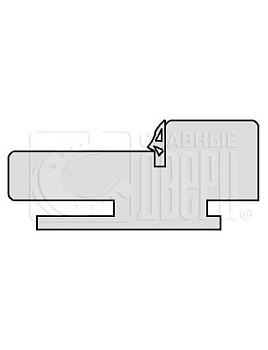 Коробка телескоп-я IN42мм, без врезки  Дуб Миэли с уплотн. 2100мм