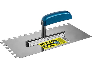 Гладилка зубчатая 130*280мм 8*8мм Staeyr 0802-08