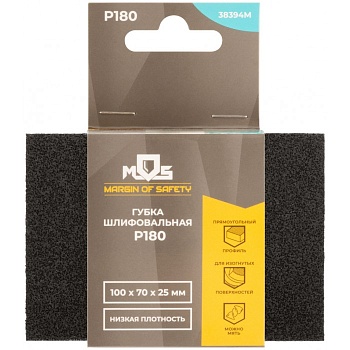 Губка шлифовальная 100*70*25 Р180 MOS 38394М