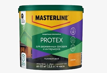 Пропитка защитная для древесины Masterline Protex Сосна 2,5л