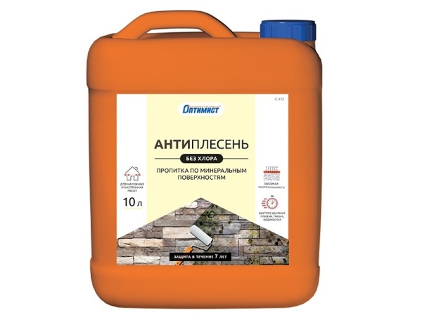 Пропитка  Антиплесень 10л Оптимист