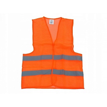 Жилет сигнальный оранжевый со с/полосами XXL 