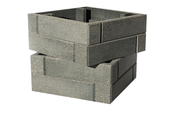 Кирпич колонный ЛИТОС СитиБрик Магма Квадроблок малый (80 шт)