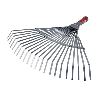 Грабли веерные металл. 22 плоских зуба ,усиленные 405 мм "Feona"004-0003
