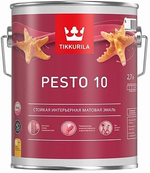 Эмаль универсальная PESTO 10 матовая 2,7л C TIKKURILA