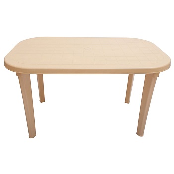 Стол овальный бежевый 140*80  Верона Эльф