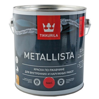 Эмаль по ржавчине Metallista 2,3л С Tikkurila