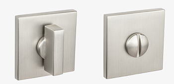 Завертка RENZ SLIM BK 03 MSN  кв. основание (никель супер матовый)