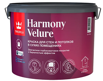 Краска для интерьеров Harmony Velure 9л А TIKKURILA