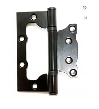 Петли без врезки Vantage 125х75х2,5 В2-BL (черный)