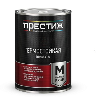 Эмаль термостойкая до 700С серебристая 0,4кг Престиж (28)