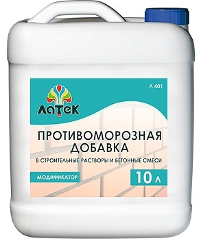Добавка противоморозная 10л Модификатор Латек