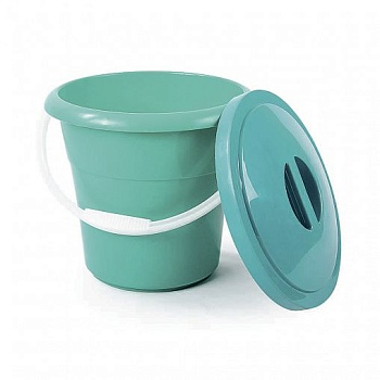 ВЕДРО ПЛАСТ. ПИЩЕВОЕ 12 Л "ЕВРО" С КРЫШКОЙ  (1/10) "РАДИАН"