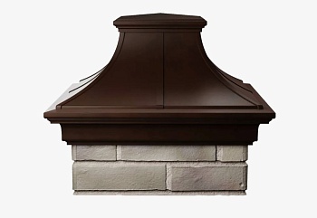 Колпак 1.5х1.5 кирпича (385х385мм) MONBLAN Premium Коричневый
