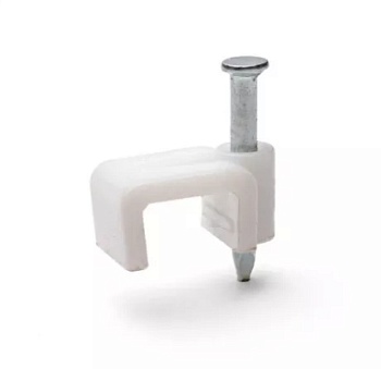 Скоба плоская с гвоздем 4мм