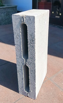 Полублок КПР В5 390х90х188 F100 (камень перегородочный рядовой) (110шт)