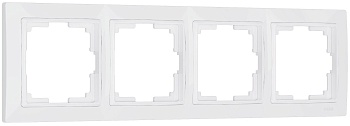 WERKEL Snabb basic (белый) Рамка на 4 поста WL03-Frame-04 / W0042001 (1/10/100)