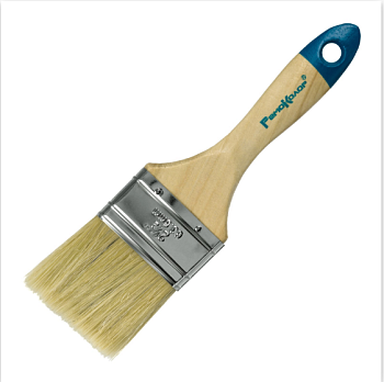 Кисть плоская натуральная щетина 63мм РемоКолор 01-1-125