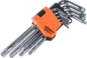 Ключ "TORX" Т10-Т50 набор 9шт FIT 64022