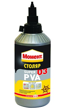 Клей Момент Супер ПВА D3 750гр водостойкий (9шт) (серый туб) 728120