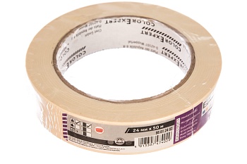 Лента бумажная 24мм*50м, термостойкая до 60С ColorExpert  96012402