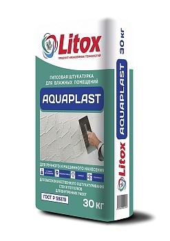 Штукатурка гипсовая ЛИТОКС Аguaplast РН и МН вл.помещен. 30кг(50)