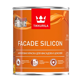 Краска Fasade Silicon для фасадов и цоколей 0,9л A TIKKURILA