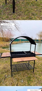 Мангал Сенатор с крышей Сталькомфорт