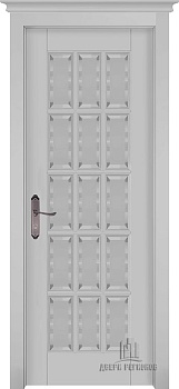 Дверное полотно Лондон 2, массив ольхи, Античный орех стекло матовое с фацетом 800*2000