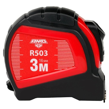 Рулетка 3м*16мм авто-стоп с магнитом AMO R503