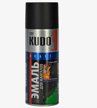 Эмаль KUDO термостойкая золотая для мангалов 520мл KU-5127