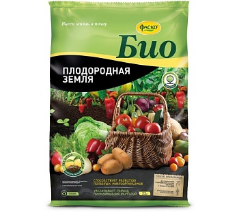 Грунт "ПЛОДОРОДНАЯ ЗЕМЛЯ" 40Л( 1/39) ФАСКО БИО  208893