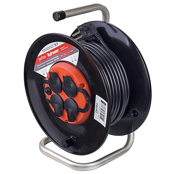 Удлинитель на катушке 4*40 с/з 16А ПВС 3х1,5 IP44 "RU POWER" Perfeo PF_B4679
