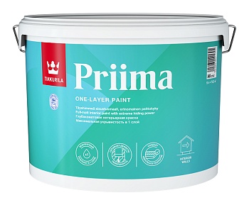 Краска интерьерная глубокоматовая Priima 9л АК TIKKURILA