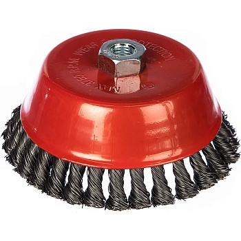 Корщетка-чашка 125 мм, витая, с наклоном, гайка М14 BEOROL 245850