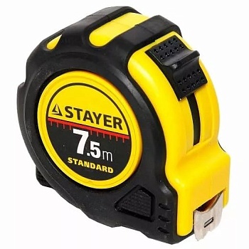 Рулетка 7,5м*25мм STAYER Standard 34025-07