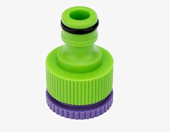 Адаптер внешний для шлангов 1/2"-3/4" пластик с резин.покрыт. DON-GAZON 096-5812