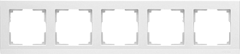 WERKEL Stark (белый) Рамка на 5 поста WL04-Frame-05-white / W0051801 (1/5/100)