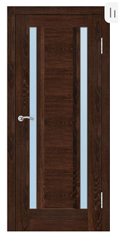 Дверь межкомнатная Парма 06 Эко Дуб Коньяк 700*200 Сатин светлое