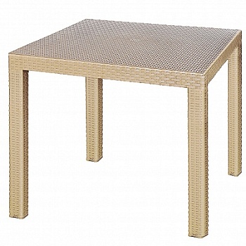 Стол квадратный бежевый 815*815*750 мм Родос Эльф