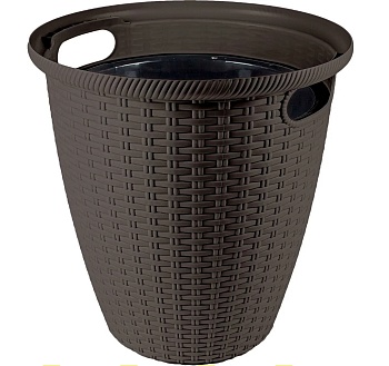 Кашпо напольное RATTAN D 328мм 20л (горький шоколад)