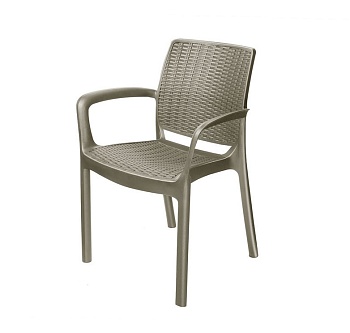 Кресло серо-коричневое Родос Эльф