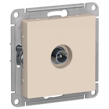 Механизм розетки Schneider AtlasDesign ТV 1-ая оконечная бежевый ATN000293