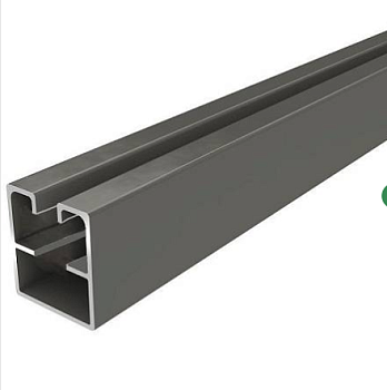 S-профиль алюмин.для стекла HILST 25*3000 Графит-RAL 7024 