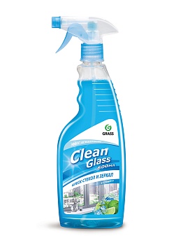 Средство для мытья стекол и зеркал голубая лагуна 125247 Clean Glass 0,6л Grass 52927