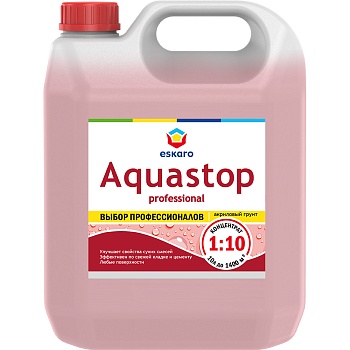 Грунт-концентрат Eskaro Aquastop PROF розовый 10л