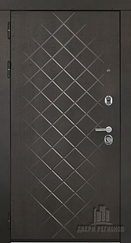 Дверь входная Президент Люкс зеркало, цвет горький шоколад, панель - президент люкс зеркало цвет сандал белый + зеркало infinity 860 правая