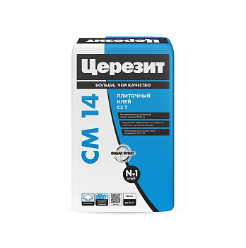 Клей для плитки ЦЕРЕЗИТ СМ-14 керамогранит тепл.пол нар.раб.25кг(48)