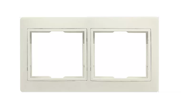 Рамка Smartbuy 2 поста крем